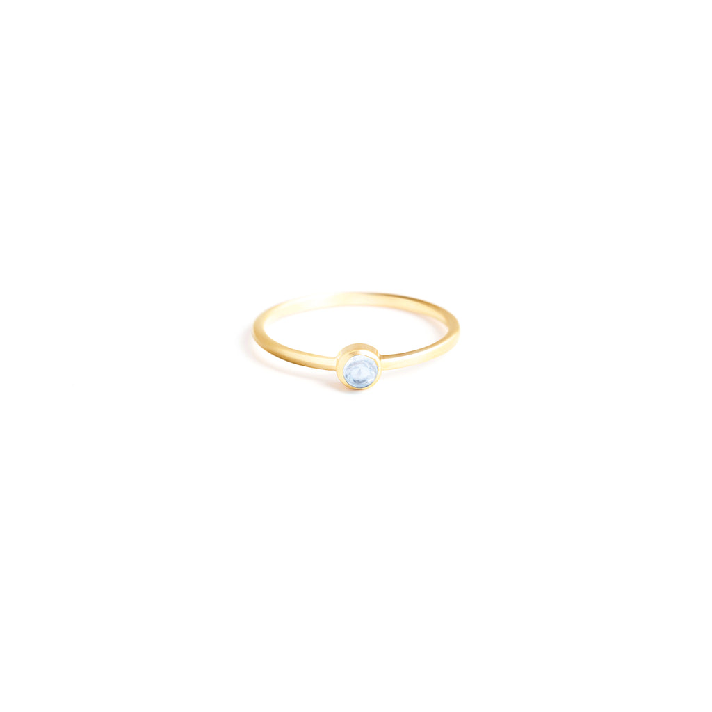 Wanderlust Life Birthstone Jewellery Collection. New November birthstone gold ring with topaz semi precious gemstone, the perfect gift of jewellery. Wanderlust Life handmade jewellery in the UK.